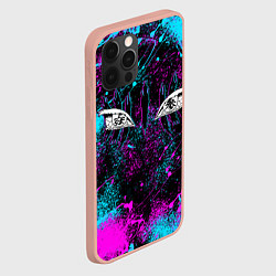 Чехол для iPhone 12 Pro Max ГЛАЗА АКАЗЫ ГЛИТЧ, цвет: 3D-светло-розовый — фото 2