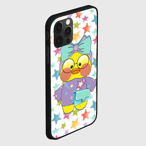 Чехол iPhone 12 Pro Max Lalafanfan в звездах / 3D-Черный – фото 2