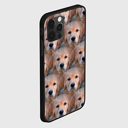 Чехол для iPhone 12 Pro Max Маленькие щенята, цвет: 3D-черный — фото 2