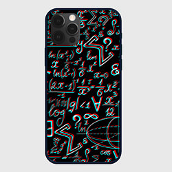 Чехол для iPhone 12 Pro Max ФОРМУЛЫ ГЛИТЧ GLITCH, цвет: 3D-черный