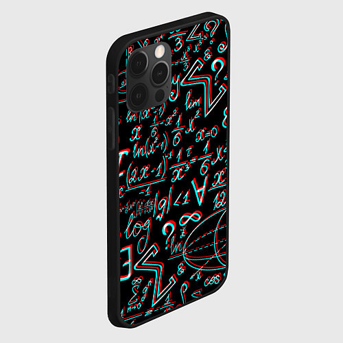 Чехол iPhone 12 Pro Max ФОРМУЛЫ ГЛИТЧ GLITCH / 3D-Черный – фото 2