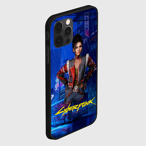 Чехол iPhone 12 Pro Max Panam Панам Cyberpunk2077 / 3D-Черный – фото 2