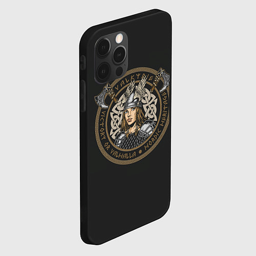 Чехол iPhone 12 Pro Max Валькирия Valkyrie / 3D-Черный – фото 2