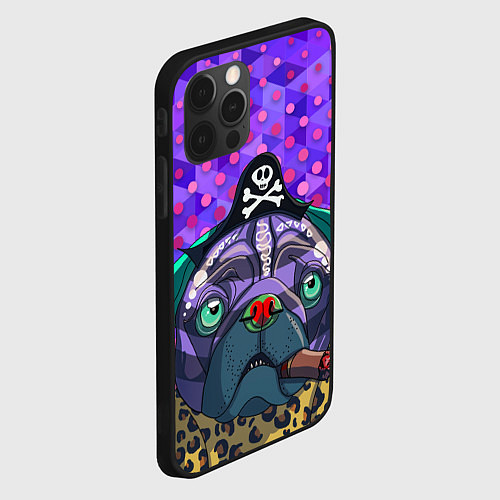 Чехол iPhone 12 Pro Max Pirate Dog / 3D-Черный – фото 2