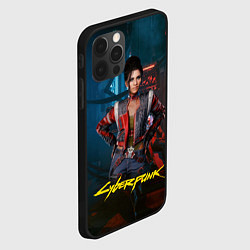 Чехол для iPhone 12 Pro Max Panam Cyberpunk2077 Панам, цвет: 3D-черный — фото 2