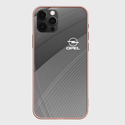 Чехол для iPhone 12 Pro Max OPEL abstraction, цвет: 3D-светло-розовый