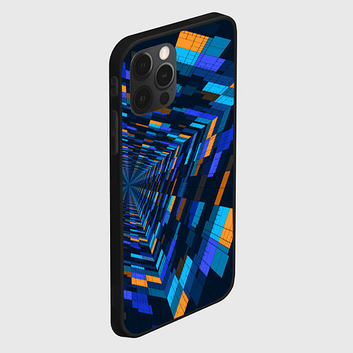 Чехол iPhone 12 Pro Max Geometric pattern Fashion Vanguard / 3D-Черный – фото 2