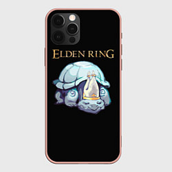 Чехол для iPhone 12 Pro Max Каменная черепаха Elden Ring, цвет: 3D-светло-розовый