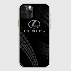 Чехол iPhone 12 Pro Max Lexus следы шин