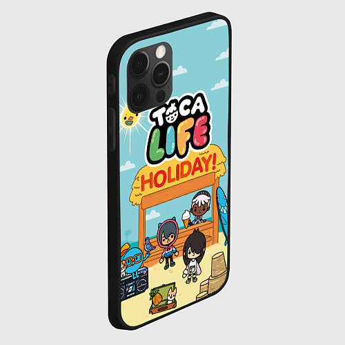 Чехол iPhone 12 Pro Max Toca Life Holiday! / 3D-Черный – фото 2