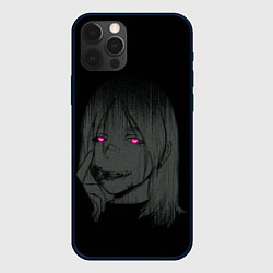 Чехол для iPhone 12 Pro Max Девушка с неоновыми глазами, цвет: 3D-черный