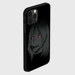 Чехол для iPhone 12 Pro Max Девушка с неоновыми глазами, цвет: 3D-черный — фото 2