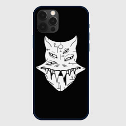 Чехол для iPhone 12 Pro Max Четырехглазый пришелец, цвет: 3D-черный