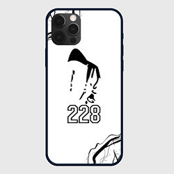 Чехол для iPhone 12 Pro Max 228 rap, цвет: 3D-черный