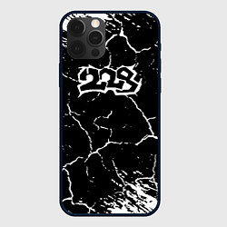 Чехол для iPhone 12 Pro Max 228 rap трещины, цвет: 3D-черный