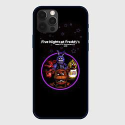 Чехол для iPhone 12 Pro Max Five Nights at Freddys - персонажи из игры, цвет: 3D-черный