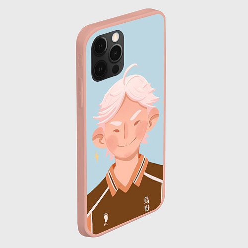 Чехол iPhone 12 Pro Max Милый Коси / 3D-Светло-розовый – фото 2