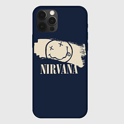 Чехол для iPhone 12 Pro Max NIRVANA Рок Группа, цвет: 3D-черный