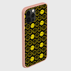 Чехол для iPhone 12 Pro Max Nirvana смайлики, цвет: 3D-светло-розовый — фото 2