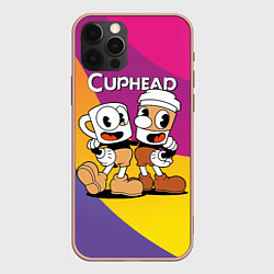 Чехол для iPhone 12 Pro Max Cuphead Show Чашечки, цвет: 3D-светло-розовый