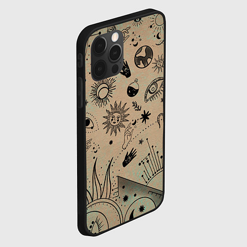 Чехол iPhone 12 Pro Max Эзотерика / 3D-Черный – фото 2