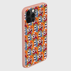 Чехол для iPhone 12 Pro Max Собаки Бассет-Хаунд, цвет: 3D-светло-розовый — фото 2