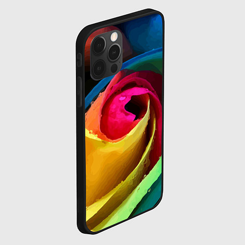 Чехол iPhone 12 Pro Max Роза fashion 2022 / 3D-Черный – фото 2