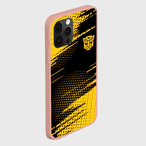 Чехол iPhone 12 Pro Max Bumblebee Бамблби / 3D-Светло-розовый – фото 2