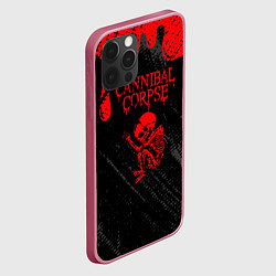 Чехол для iPhone 12 Pro Max Cannibal corpse потеки крови, цвет: 3D-малиновый — фото 2