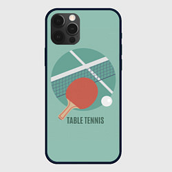 Чехол для iPhone 12 Pro Max TABLE TENNIS Теннис, цвет: 3D-черный