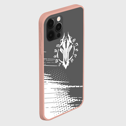 Чехол iPhone 12 Pro Max Darksiders / 3D-Светло-розовый – фото 2