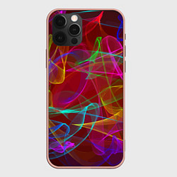 Чехол для iPhone 12 Pro Max Color neon pattern Vanguard, цвет: 3D-светло-розовый