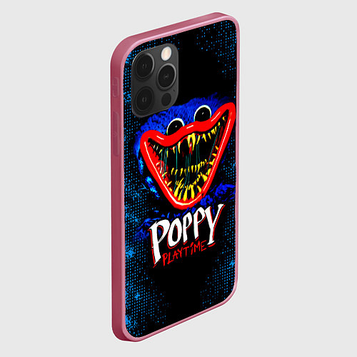 Чехол iPhone 12 Pro Max POPPY PLAYTIME ХАГГИ ВАГГИ ПОППИ ПЛЕЙТАЙМ / 3D-Малиновый – фото 2