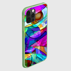 Чехол для iPhone 12 Pro Max Геометрический паттерн Абстракция, цвет: 3D-салатовый — фото 2
