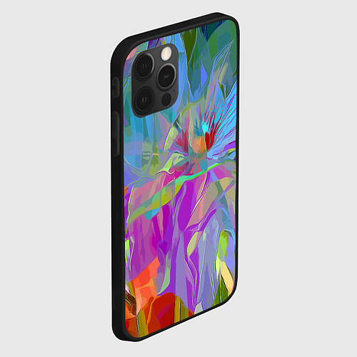 Чехол iPhone 12 Pro Max Abstract color pattern Summer 2022 / 3D-Черный – фото 2