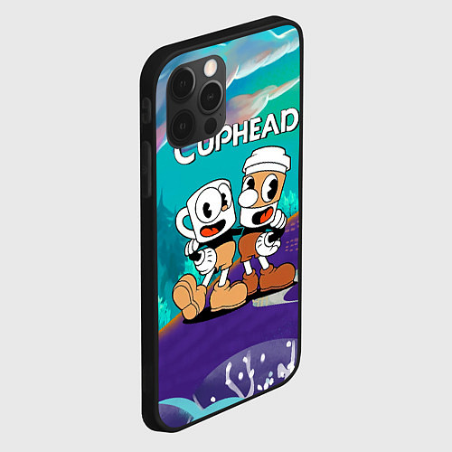 Чехол iPhone 12 Pro Max Cuphead чашечка кофе / 3D-Черный – фото 2