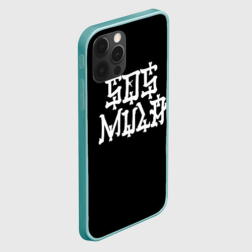 Чехол iPhone 12 Pro Max SosMula City Morgue - SosMula Type A / 3D-Мятный – фото 2