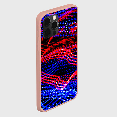 Чехол iPhone 12 Pro Max Neon vanguard pattern 2022 / 3D-Светло-розовый – фото 2