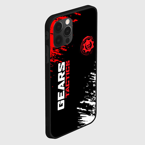 Чехол iPhone 12 Pro Max Gears tactics gears of war / 3D-Черный – фото 2