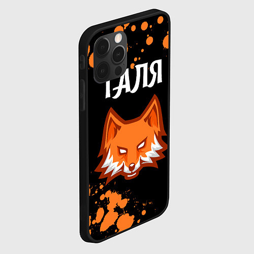 Чехол iPhone 12 Pro Max Галя - ЛИСА - Брызги / 3D-Черный – фото 2