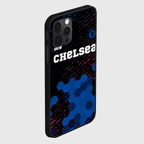 Чехол iPhone 12 Pro Max CHELSEA Chelsea Est 1905 Графика / 3D-Черный – фото 2