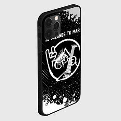 Чехол для iPhone 12 Pro Max 30 Seconds to Mars КОТ Краска, цвет: 3D-черный — фото 2