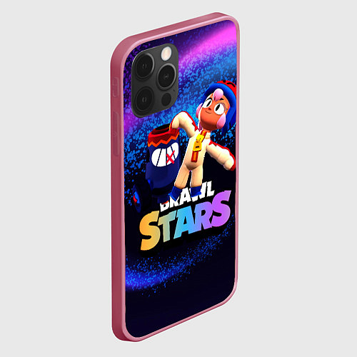 Чехол iPhone 12 Pro Max Brawlstars Бонни Bonny / 3D-Малиновый – фото 2