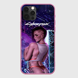 Чехол для iPhone 12 Pro Max Sexy Vi Cyberpunk2077, цвет: 3D-малиновый