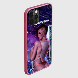 Чехол для iPhone 12 Pro Max Sexy Vi Cyberpunk2077, цвет: 3D-малиновый — фото 2