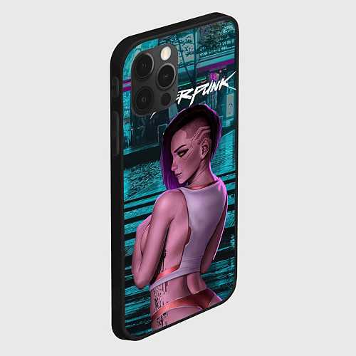 Чехол iPhone 12 Pro Max Cyberpunk2077 18 Vi / 3D-Черный – фото 2