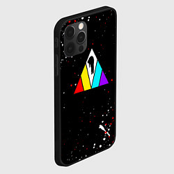 Чехол для iPhone 12 Pro Max Imagine dragons брызги красок, цвет: 3D-черный — фото 2