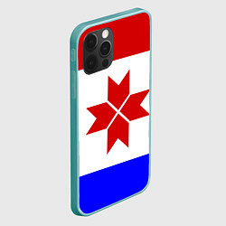 Чехол для iPhone 12 Pro Max МОРДОВИЯ РЕСПУБЛИКА, цвет: 3D-мятный — фото 2