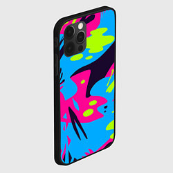 Чехол для iPhone 12 Pro Max Color abstract pattern Summer, цвет: 3D-черный — фото 2