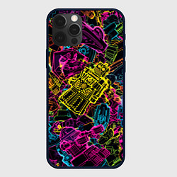 Чехол для iPhone 12 Pro Max Cyber space pattern Fashion 3022, цвет: 3D-черный